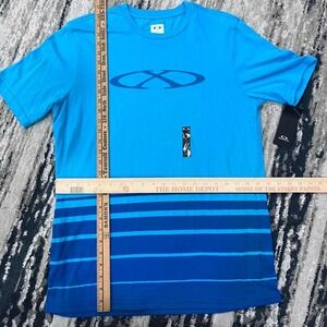 Blue Oakley sportswear short sleeve t-shirt #Oakley